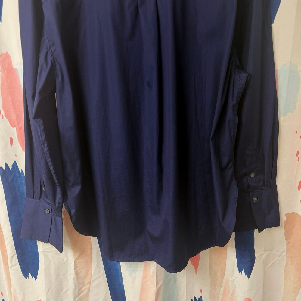 Madewell Relaxed Button-Up Shirt in Deep Cobalt Blue Size XXL - Picture 11 of 14